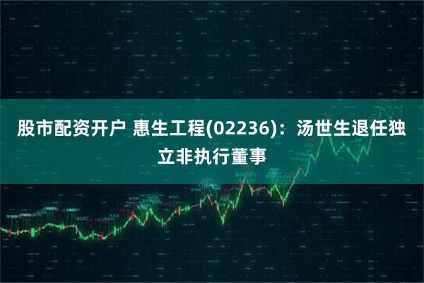 股市配资开户 惠生工程(02236)：汤世生退任独立非执行董事